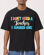 Mockup Boxy Heavyweight Tee Black male close-up 15