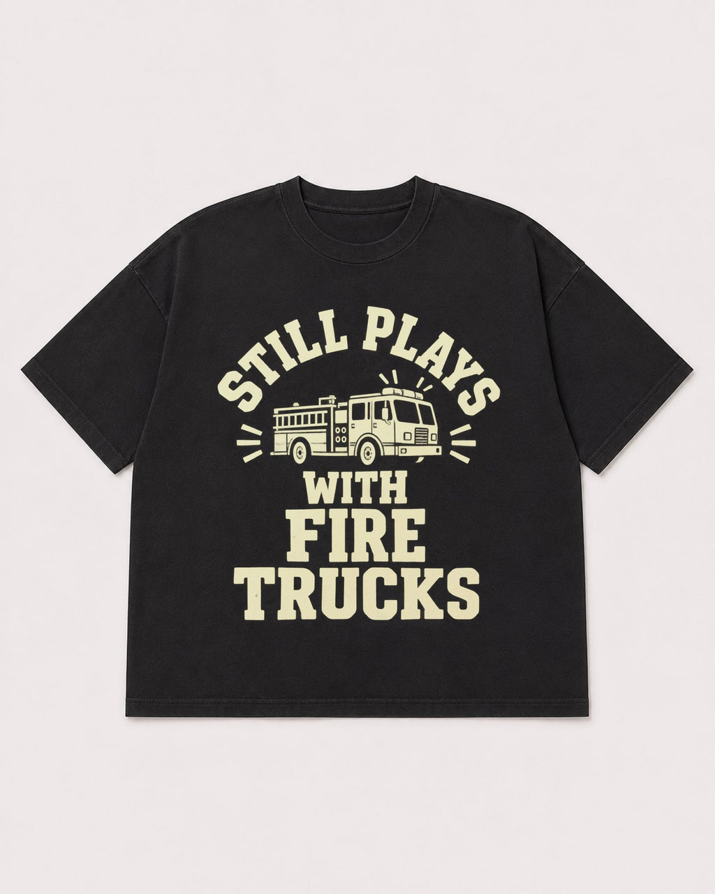 Mockup Boxy Heavyweight Tee Black product
