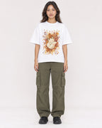 Mockup Boxy Heavyweight Tee White female full-body 02