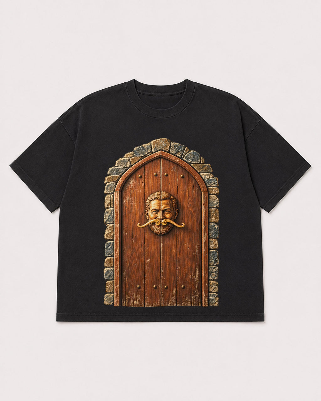 Mockup Boxy Heavyweight Tee Black product