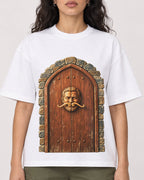Mockup Boxy Heavyweight Tee White female close-up 07