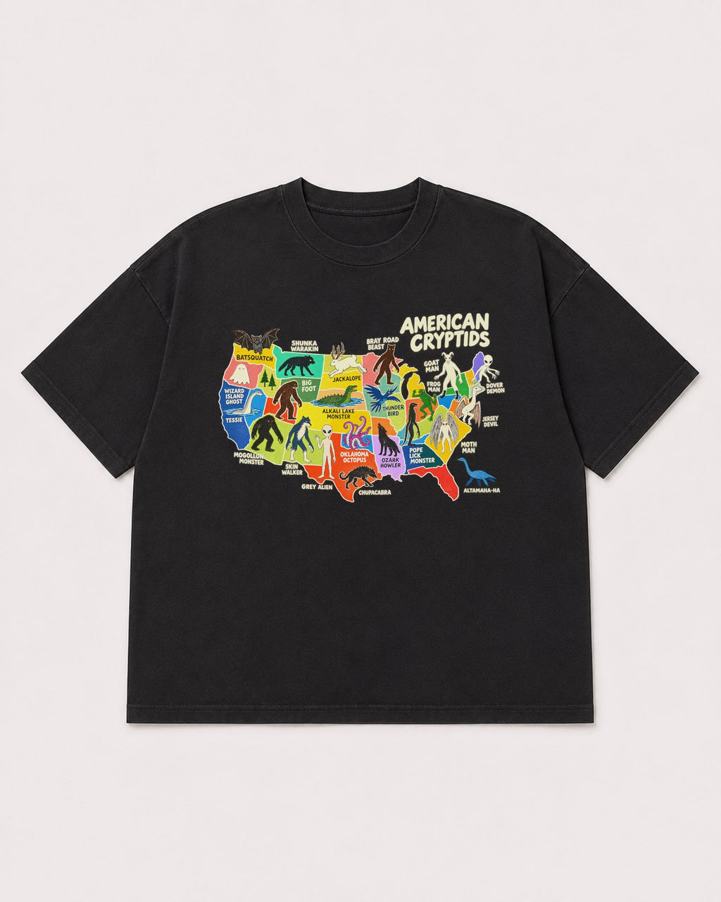 Mockup Boxy Heavyweight Tee Black product