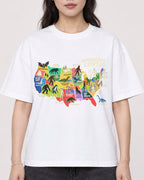 Mockup Boxy Heavyweight Tee White female close-up 03