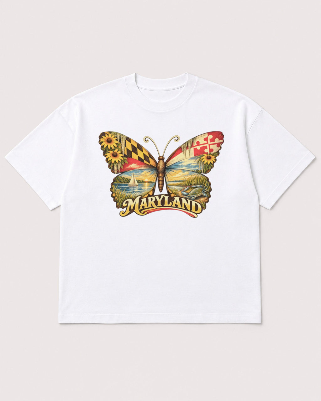 Mockup Boxy Heavyweight Tee White product