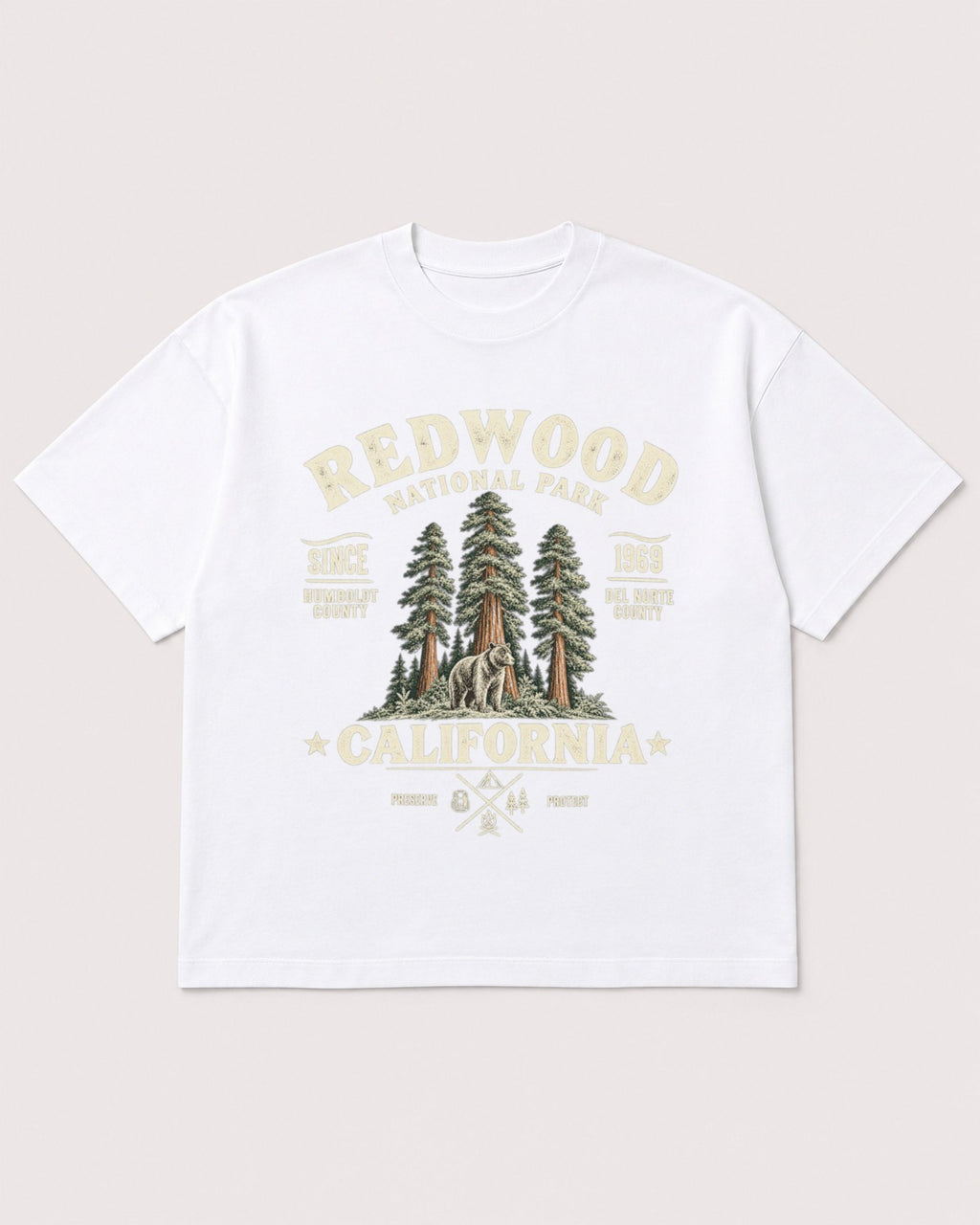 Mockup Boxy Heavyweight Tee White product