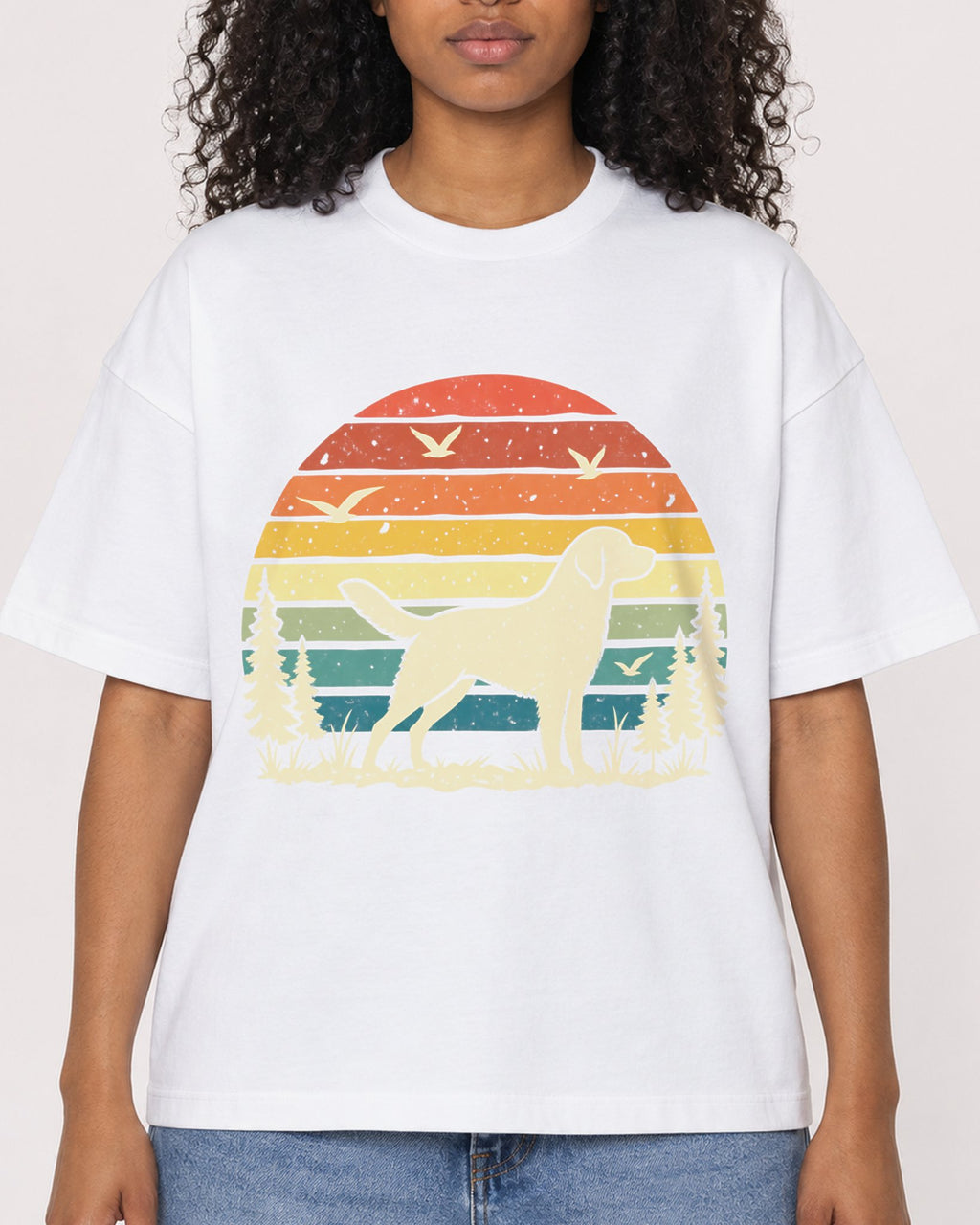 Mockup Boxy Heavyweight Tee White female close-up 05