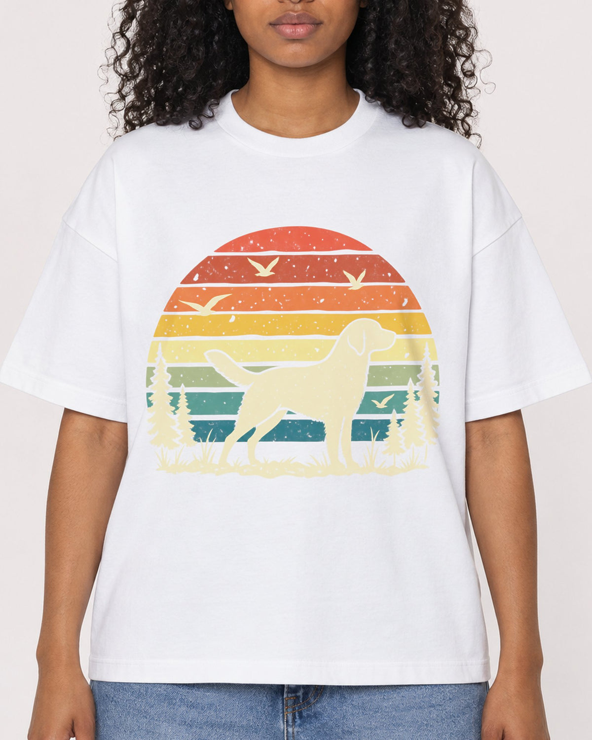 Mockup Boxy Heavyweight Tee White female close-up 05
