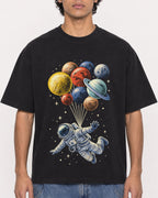 Mockup Boxy Heavyweight Tee Black male close-up 26