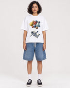 Mockup Boxy Heavyweight Tee White female full-body 26
