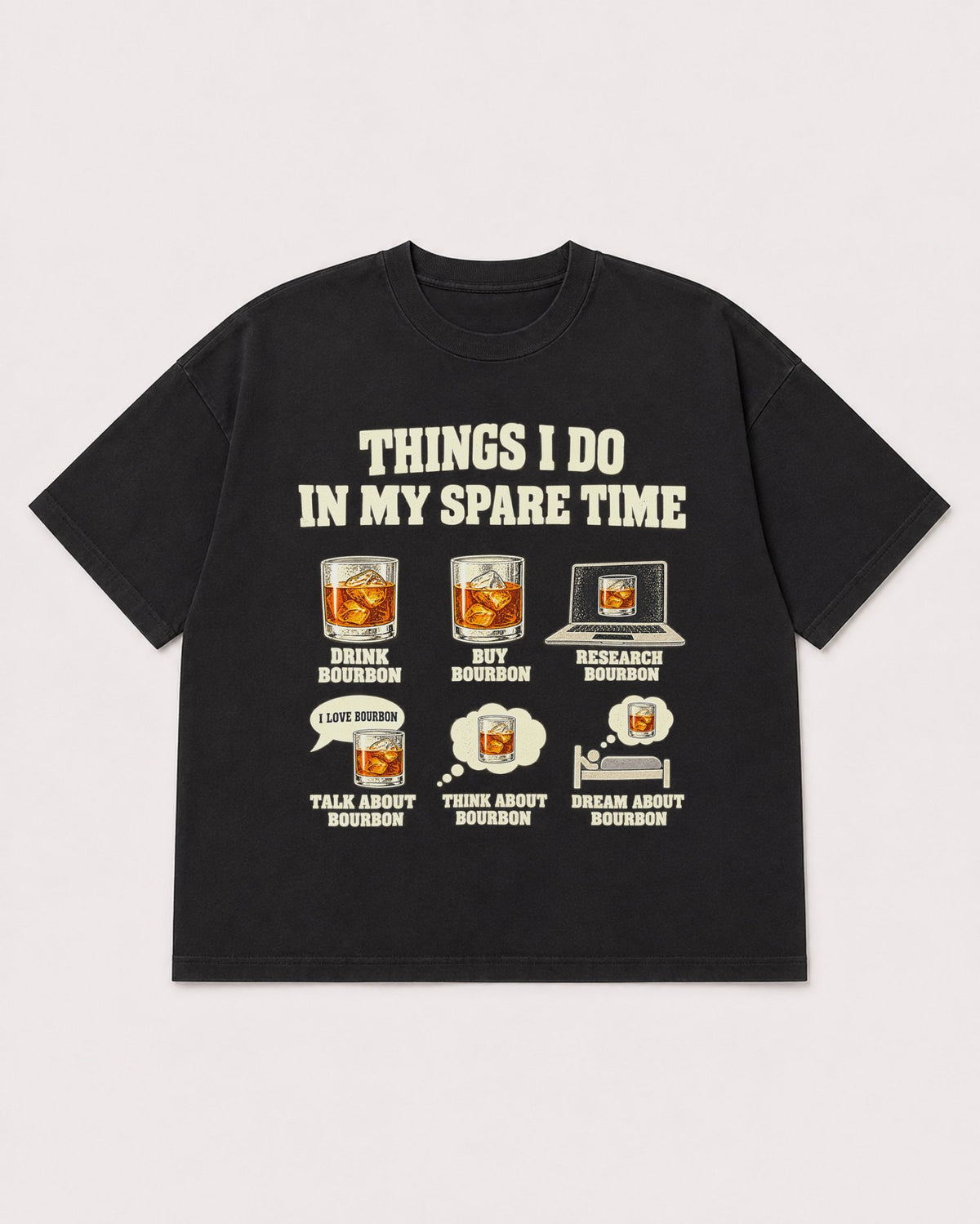 Mockup Boxy Heavyweight Tee Black product
