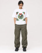 Mockup Boxy Heavyweight Tee White female full-body 17