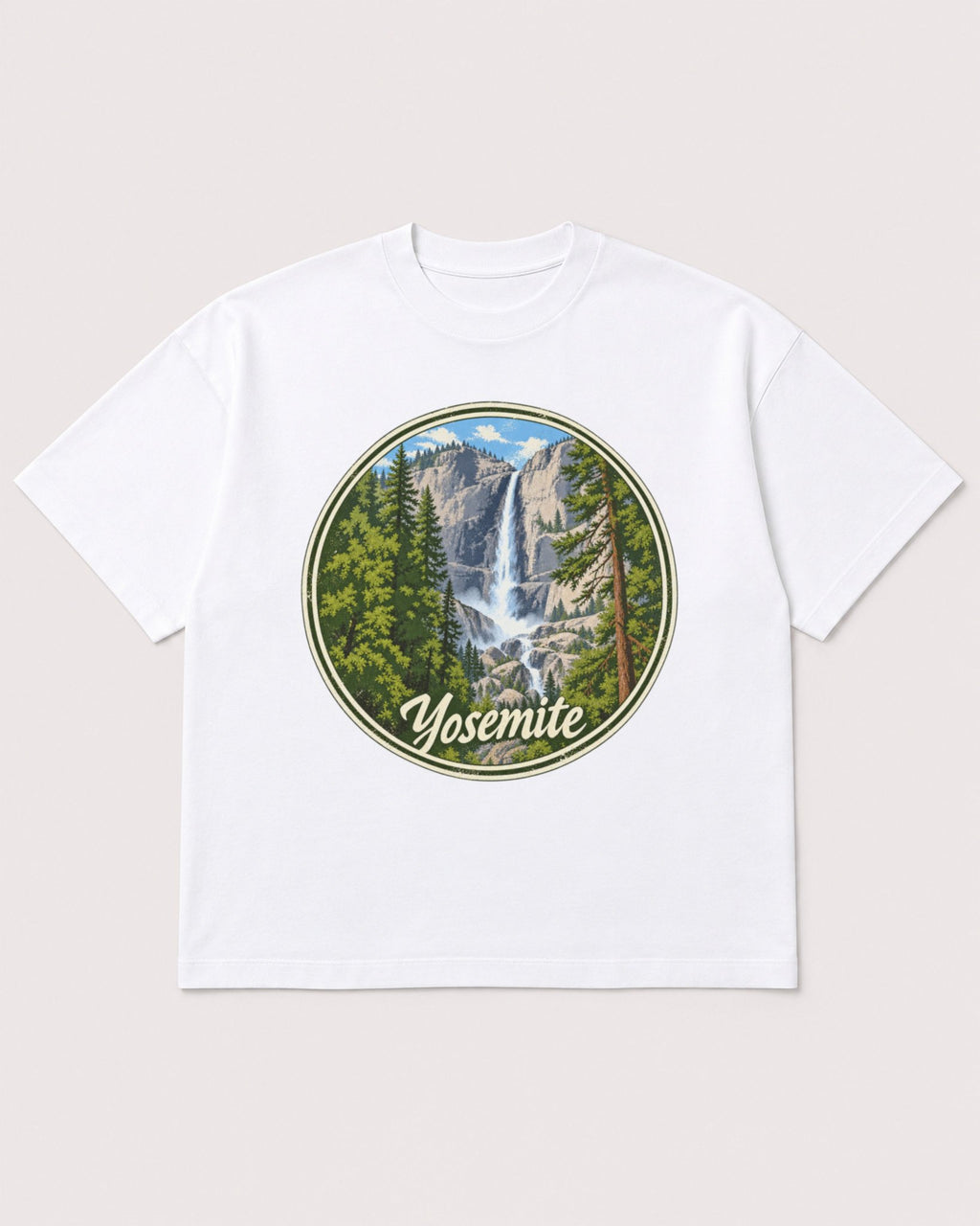 Mockup Boxy Heavyweight Tee White product