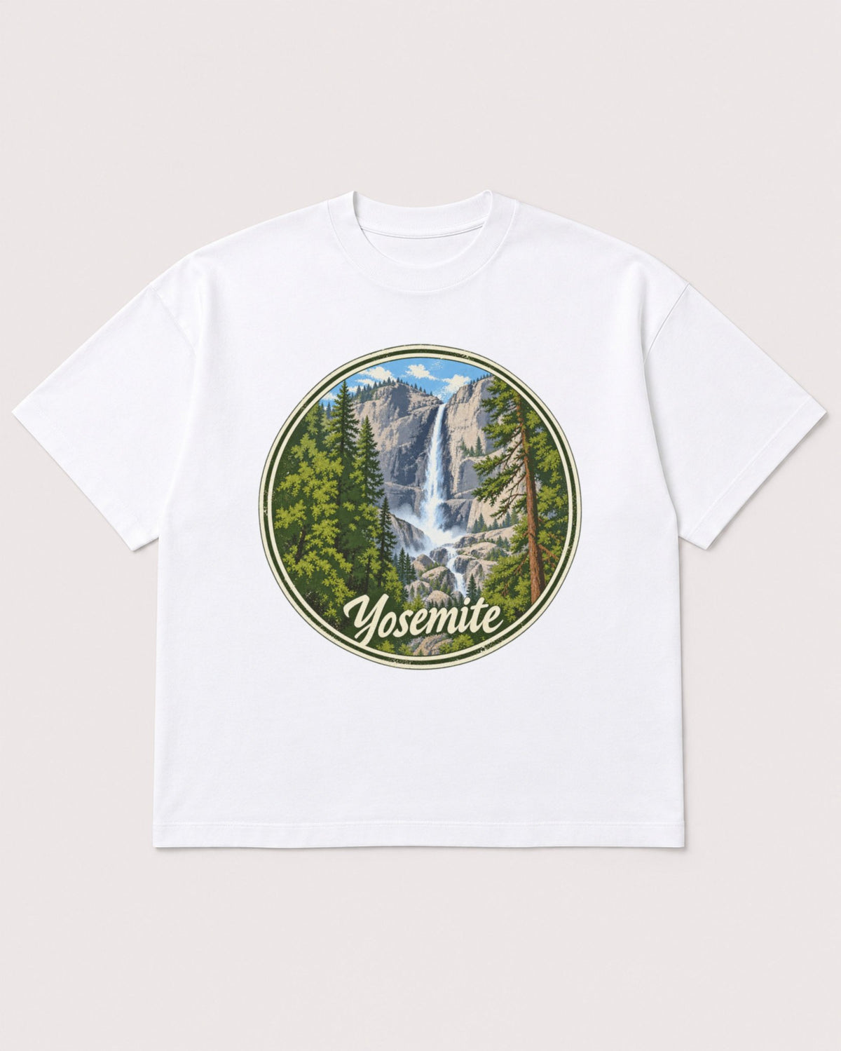 Mockup Boxy Heavyweight Tee White product