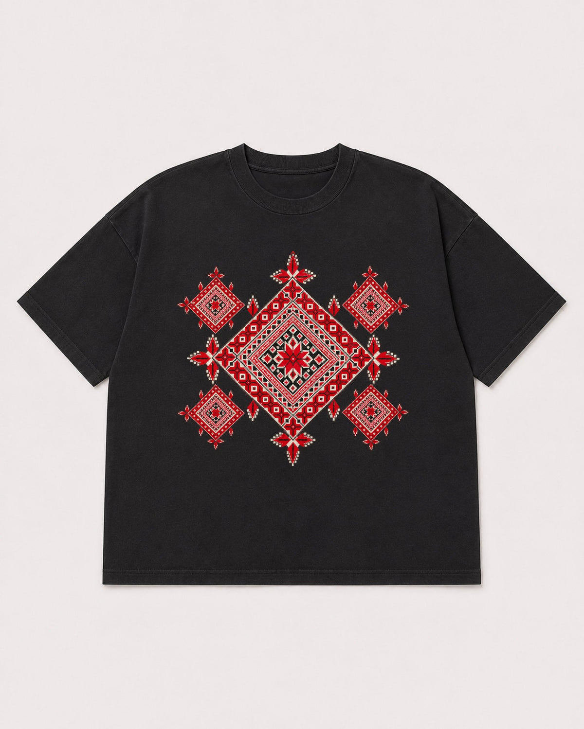 Mockup Boxy Heavyweight Tee Black product
