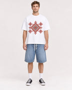 Mockup Boxy Heavyweight Tee White male full-body 08