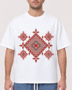 Mockup Boxy Heavyweight Tee White male close-up 08