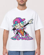 Mockup Boxy Heavyweight Tee White male close-up 08