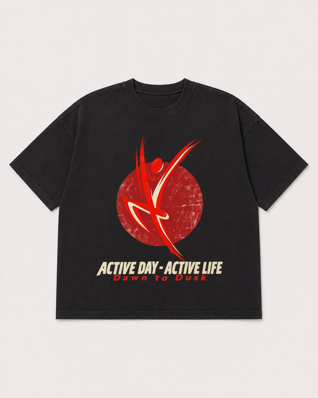 Mockup Boxy Heavyweight Tee Black product