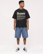 Mockup Boxy Heavyweight Tee Black male full-body 15