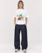 Mockup Boxy Heavyweight Tee White female full-body 19