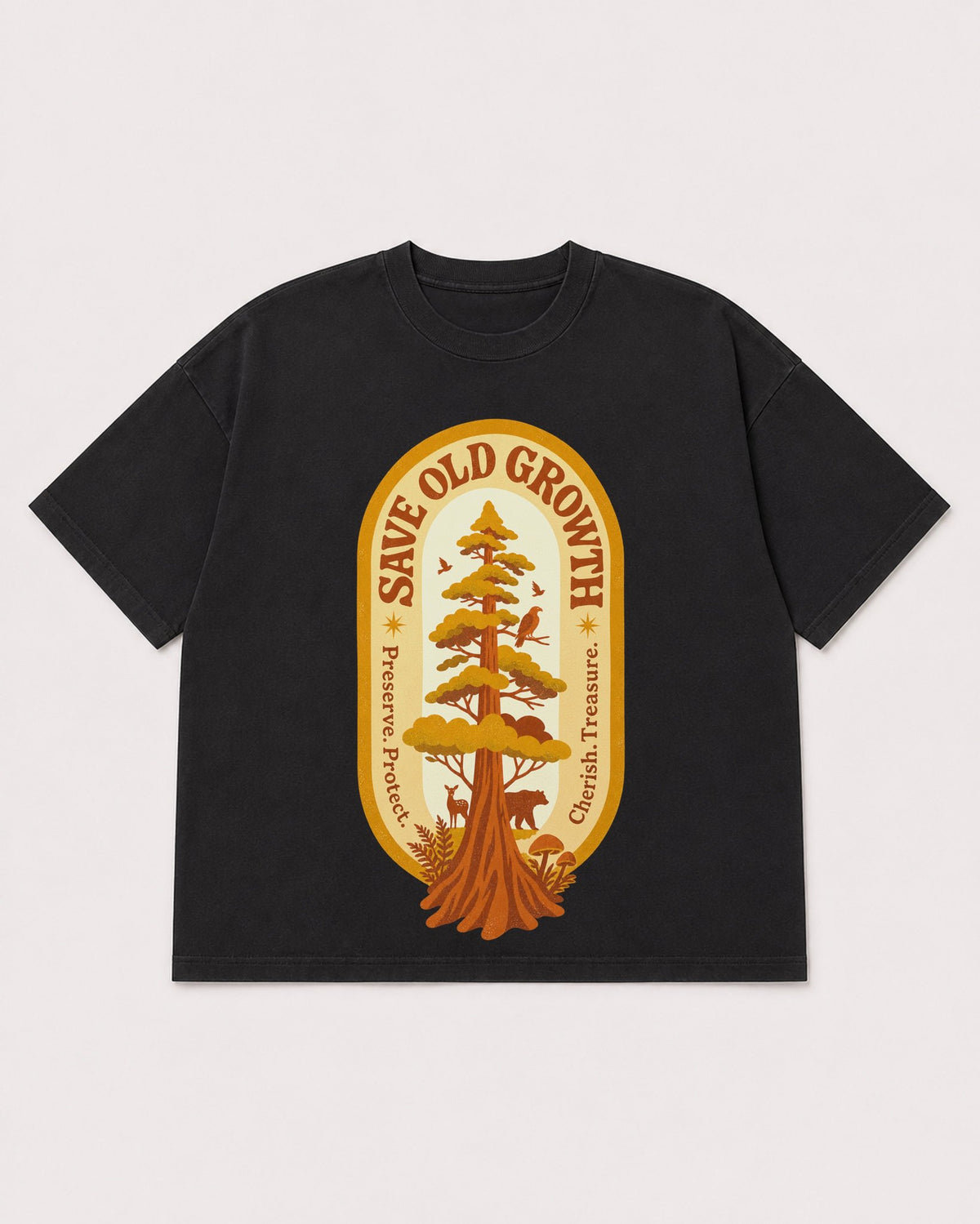 Mockup Boxy Heavyweight Tee Black product