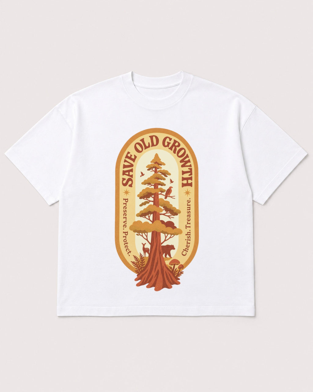 Mockup Boxy Heavyweight Tee White product