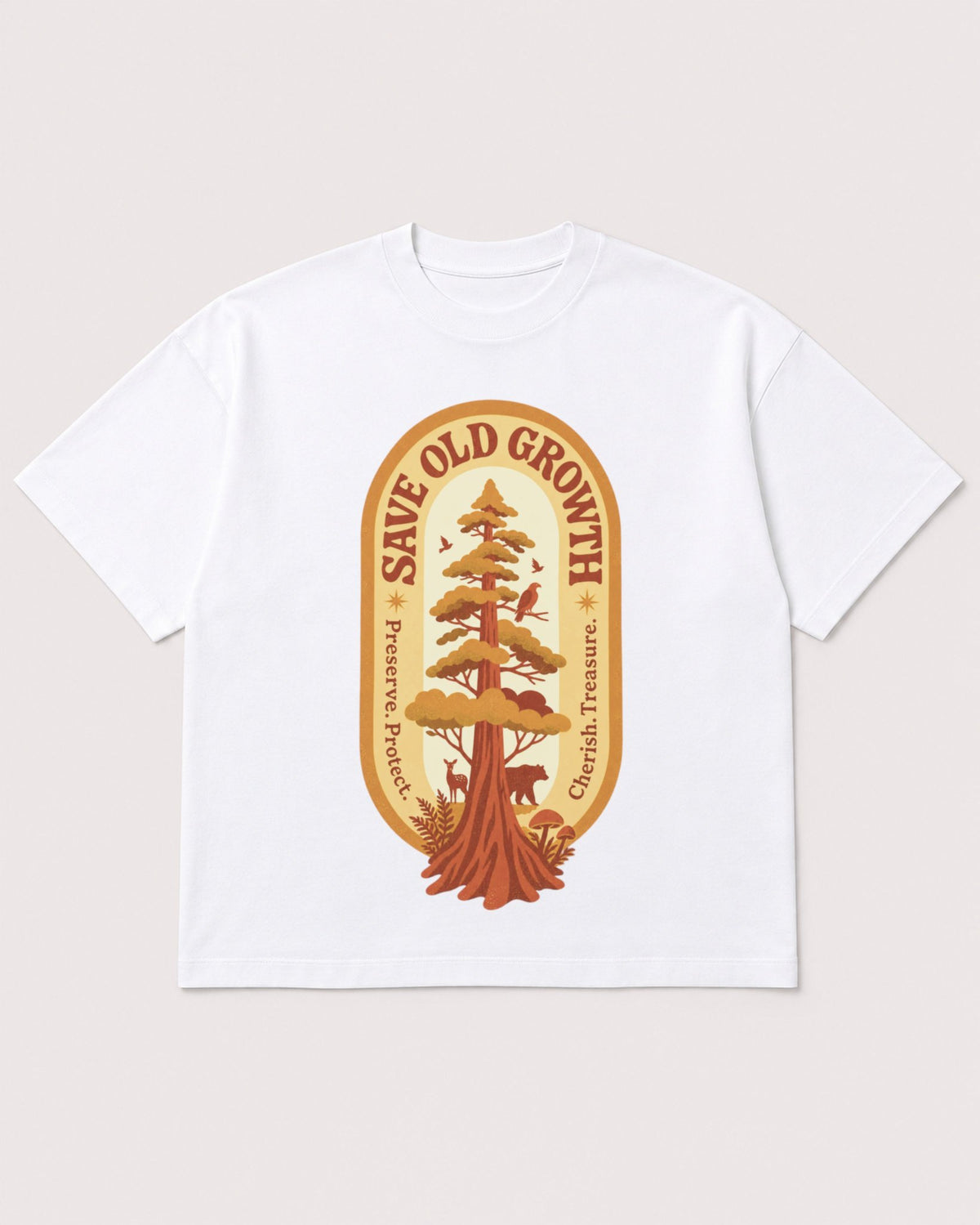 Mockup Boxy Heavyweight Tee White product