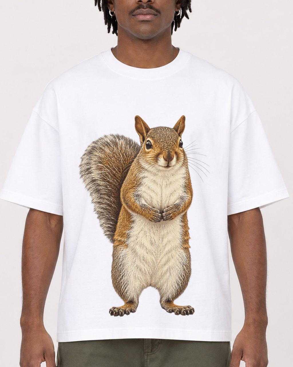 Mockup Boxy Heavyweight Tee White male close-up 04