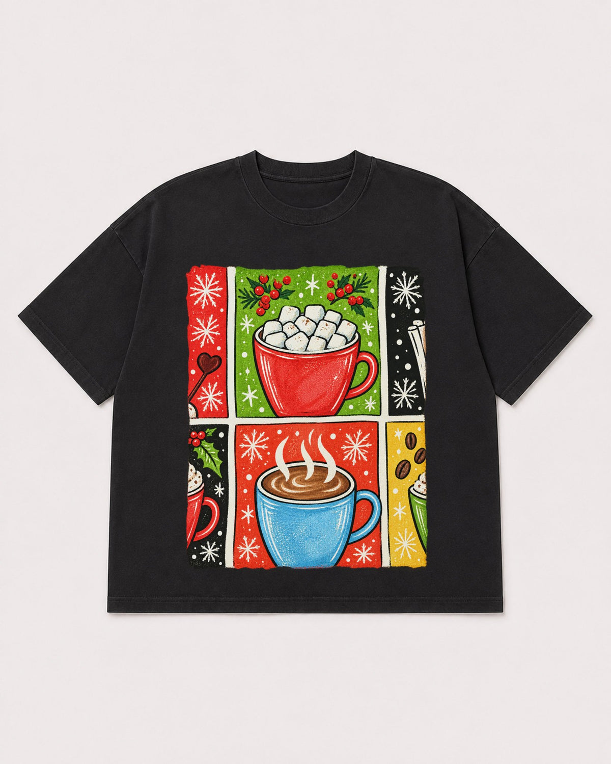 Mockup Boxy Heavyweight Tee Black product