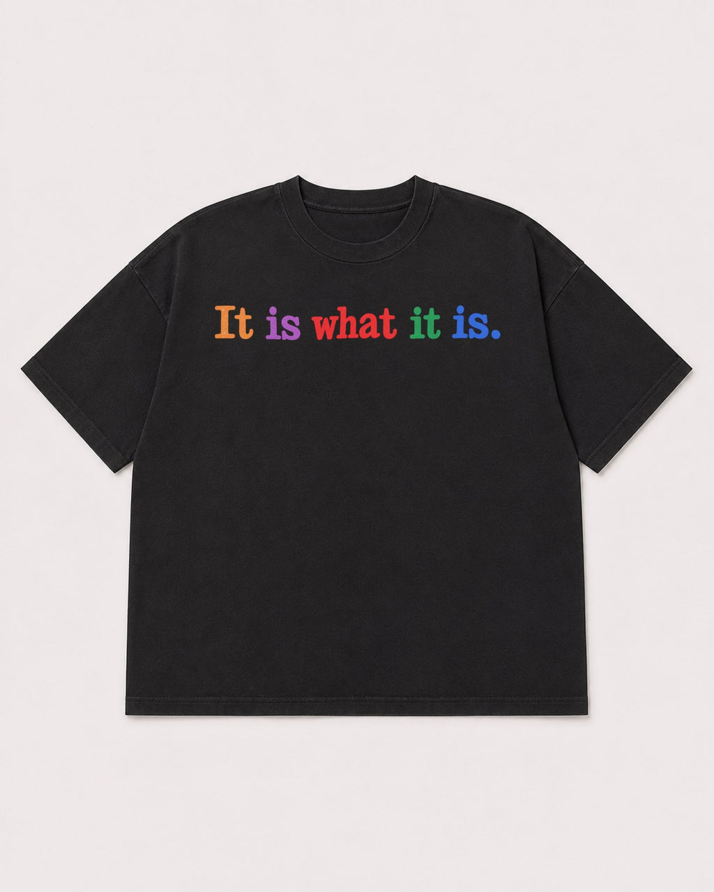 Mockup Boxy Heavyweight Tee Black product