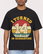 Mockup Boxy Heavyweight Tee Black male close-up 05