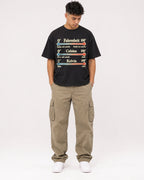 Mockup Boxy Heavyweight Tee Black male full-body 16