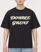 Mockup Boxy Heavyweight Tee Black male close-up 01