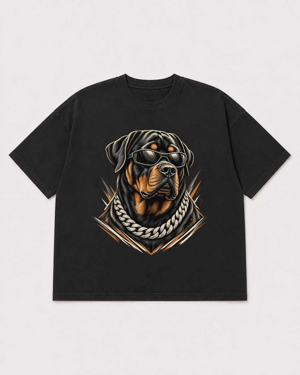 Mockup Boxy Heavyweight Tee Black product
