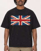 Mockup Boxy Heavyweight Tee Black male close-up 04