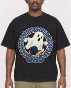 Mockup Boxy Heavyweight Tee Black male close-up 24