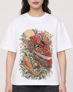 Mockup Boxy Heavyweight Tee White female close-up 03