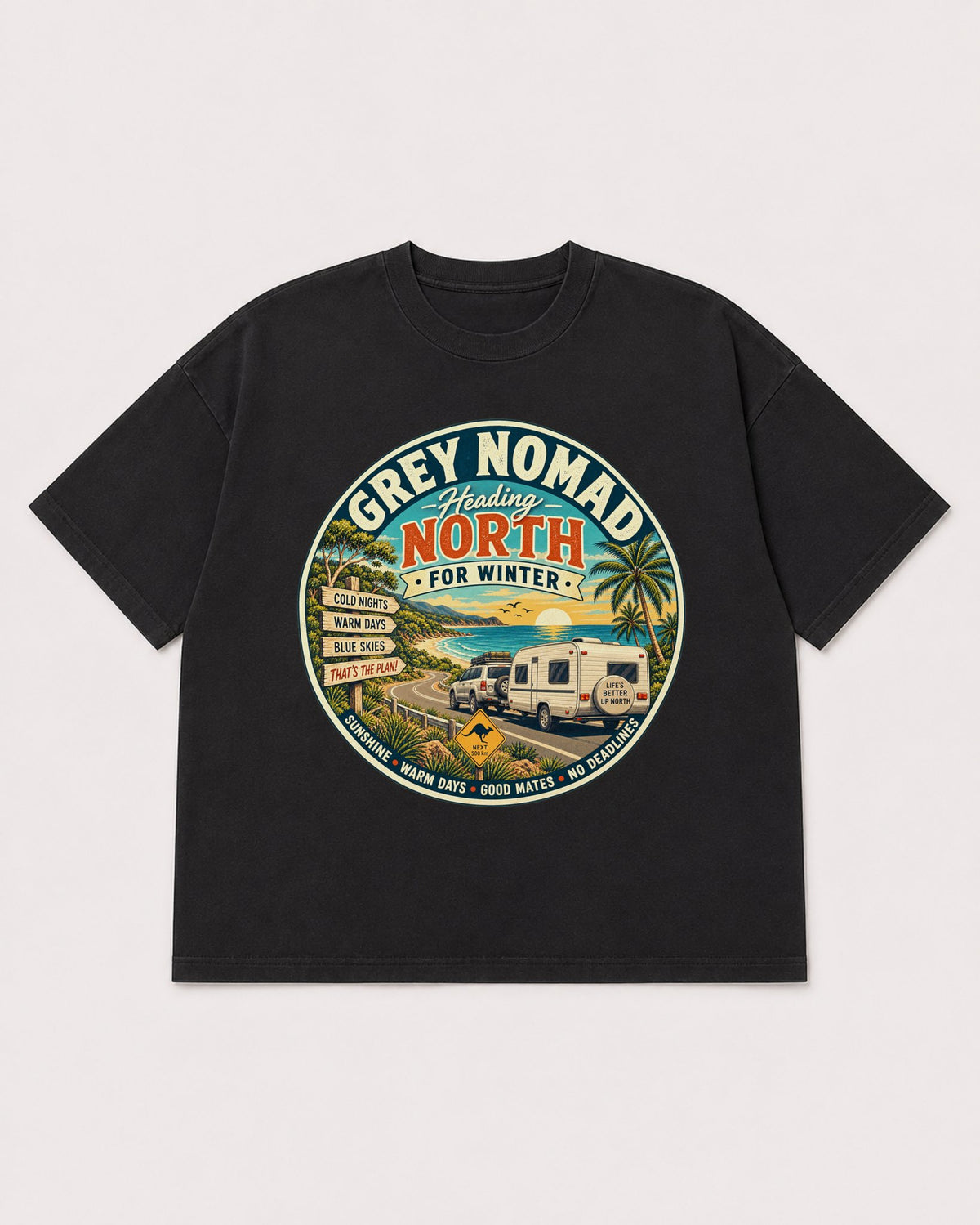 Mockup Boxy Heavyweight Tee Black product