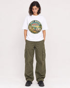 Mockup Boxy Heavyweight Tee White female full-body 37