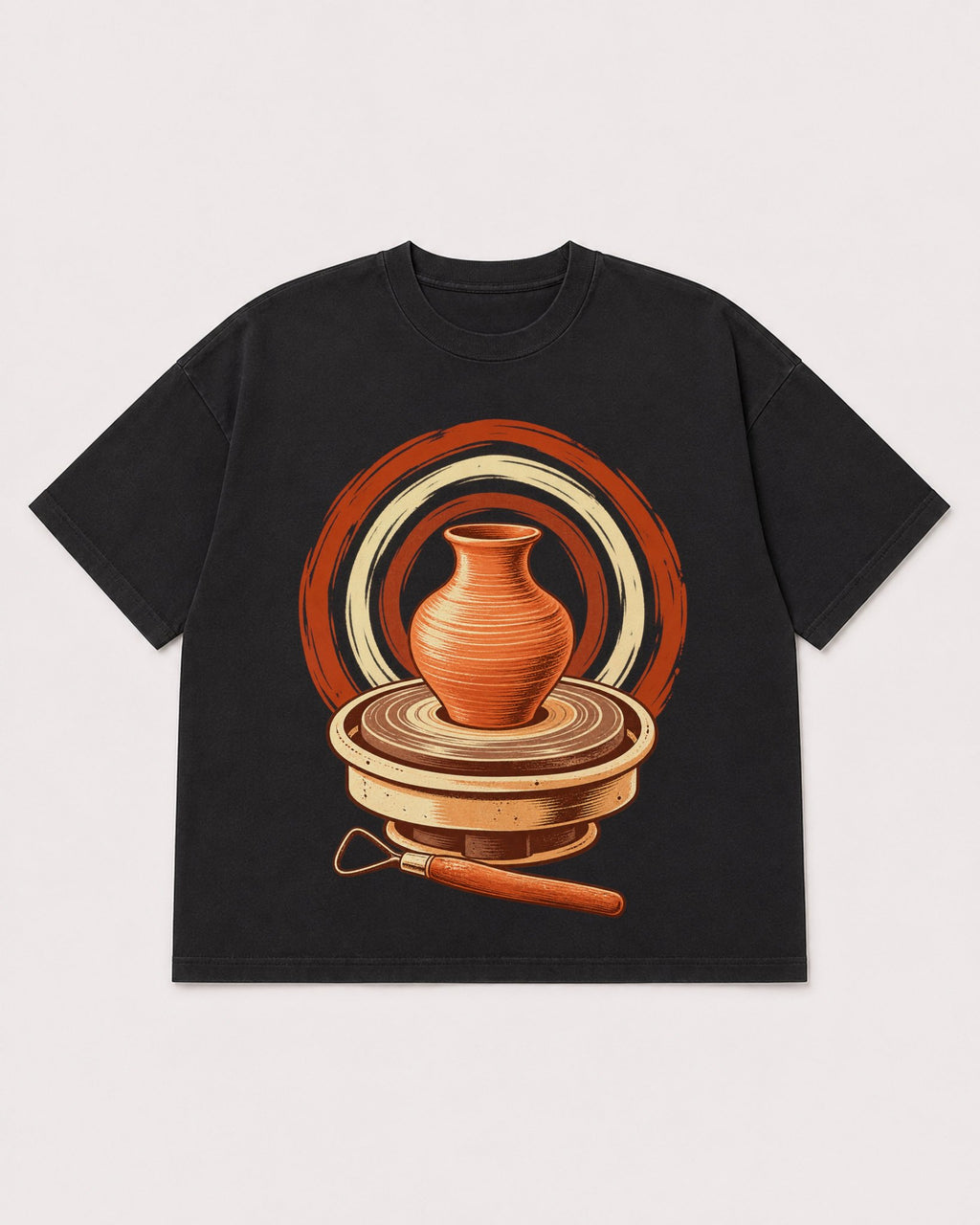 Mockup Boxy Heavyweight Tee Black product