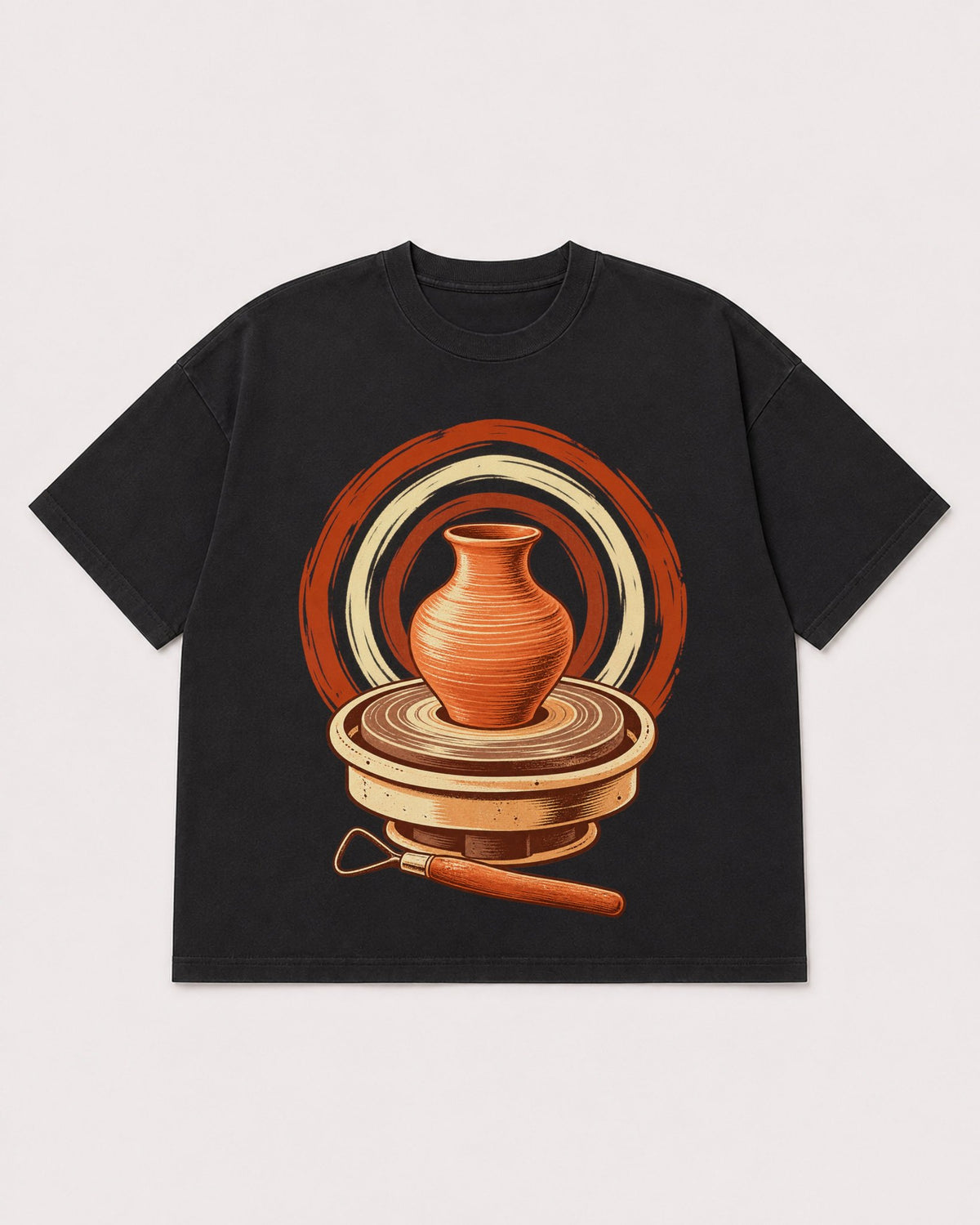Mockup Boxy Heavyweight Tee Black product