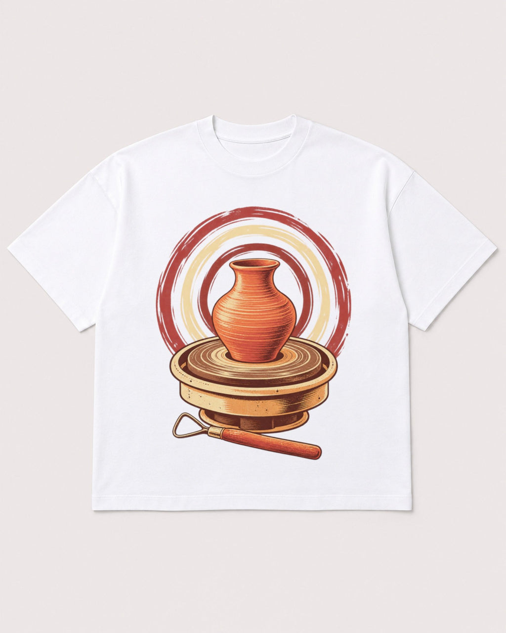 Mockup Boxy Heavyweight Tee White product