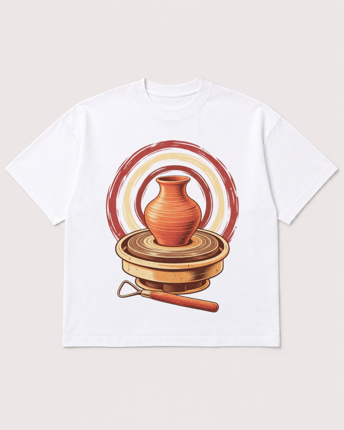 Mockup Boxy Heavyweight Tee White product