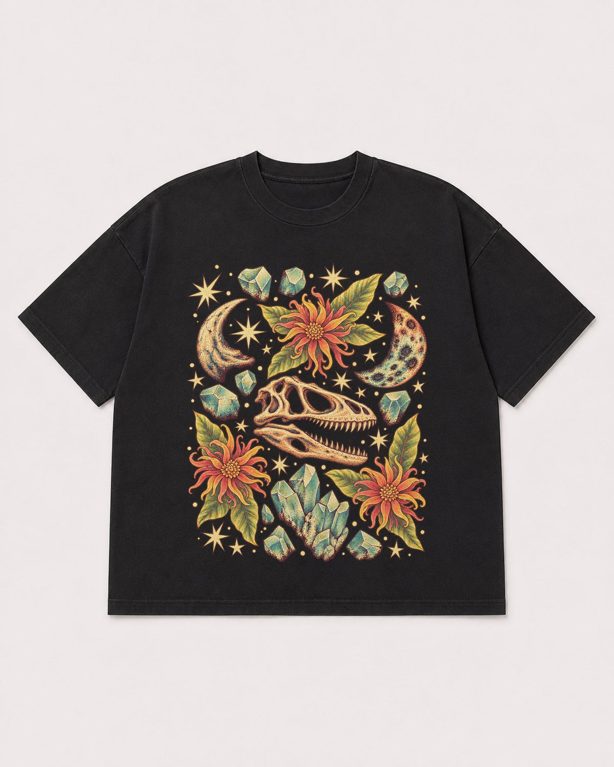 Mockup Boxy Heavyweight Tee Black product