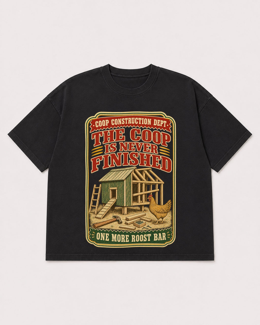 Mockup Boxy Heavyweight Tee Black product