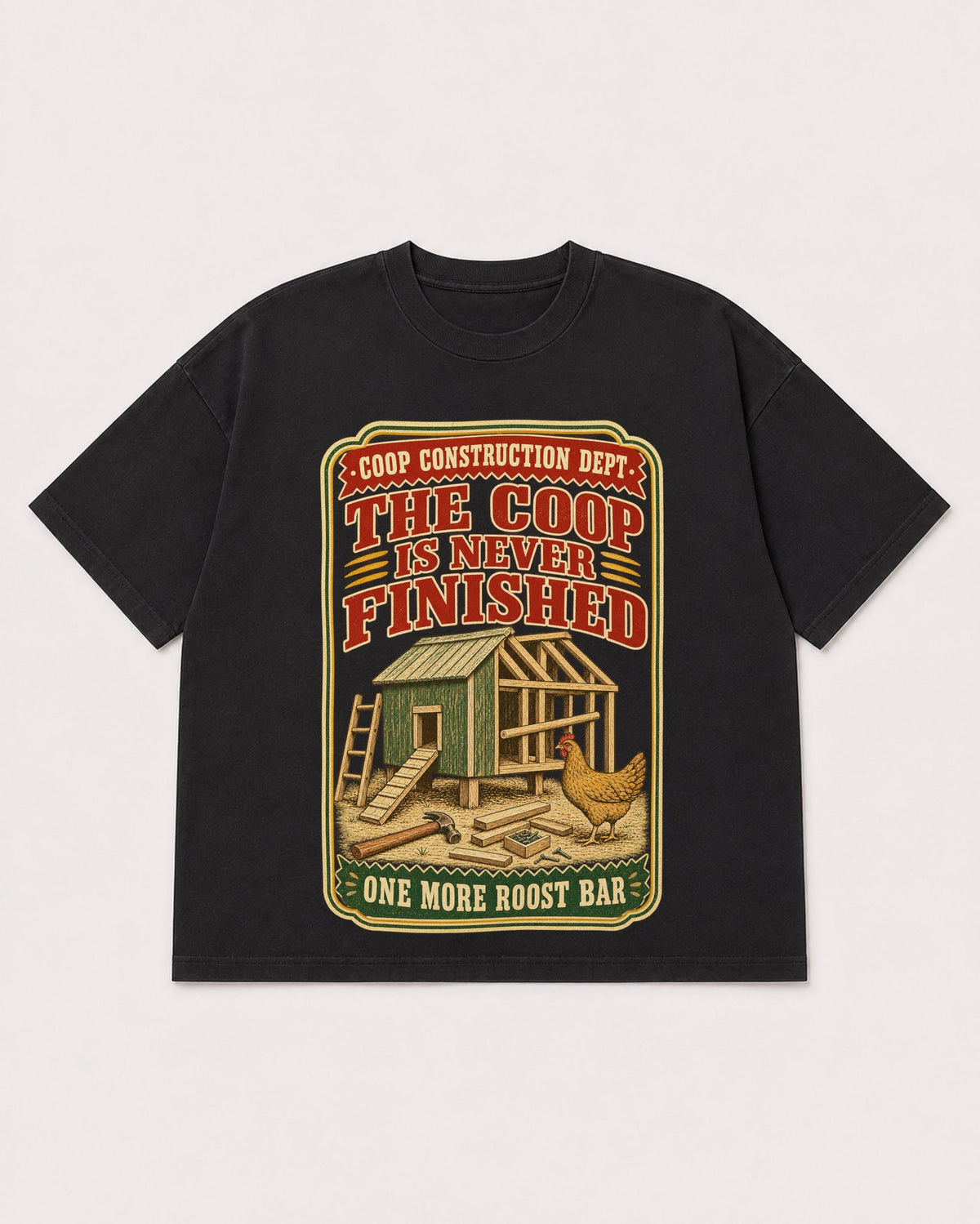Mockup Boxy Heavyweight Tee Black product