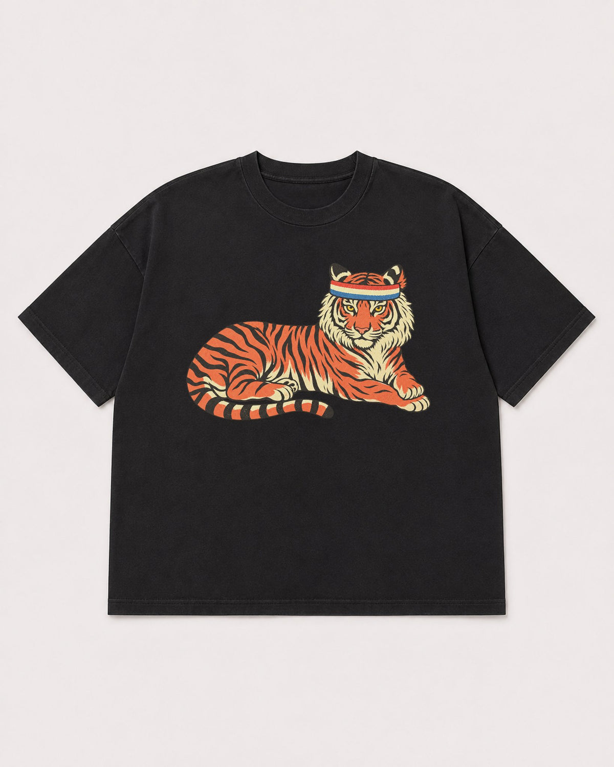 Mockup Boxy Heavyweight Tee Black product