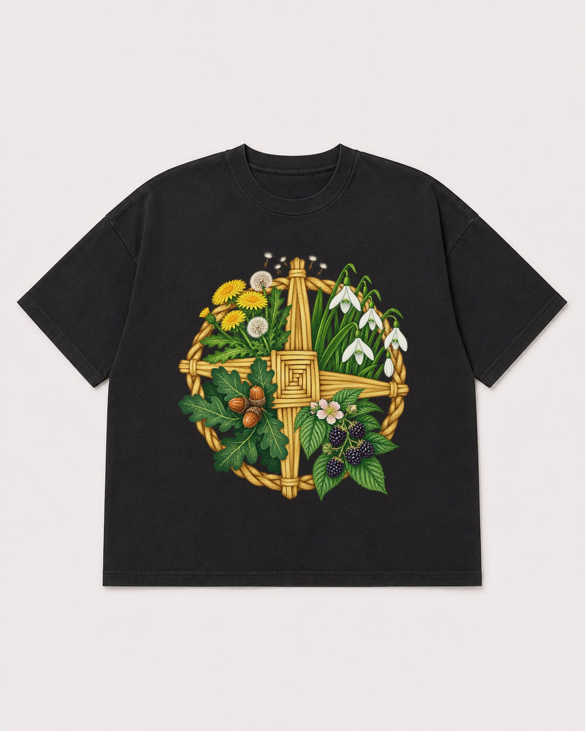 Mockup Boxy Heavyweight Tee Black product