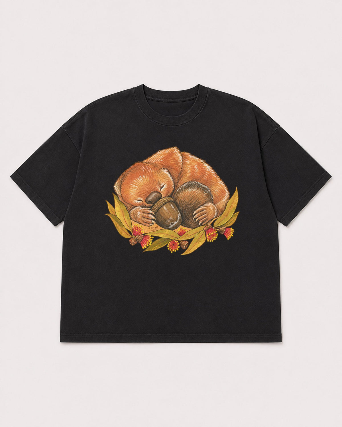 Mockup Boxy Heavyweight Tee Black product