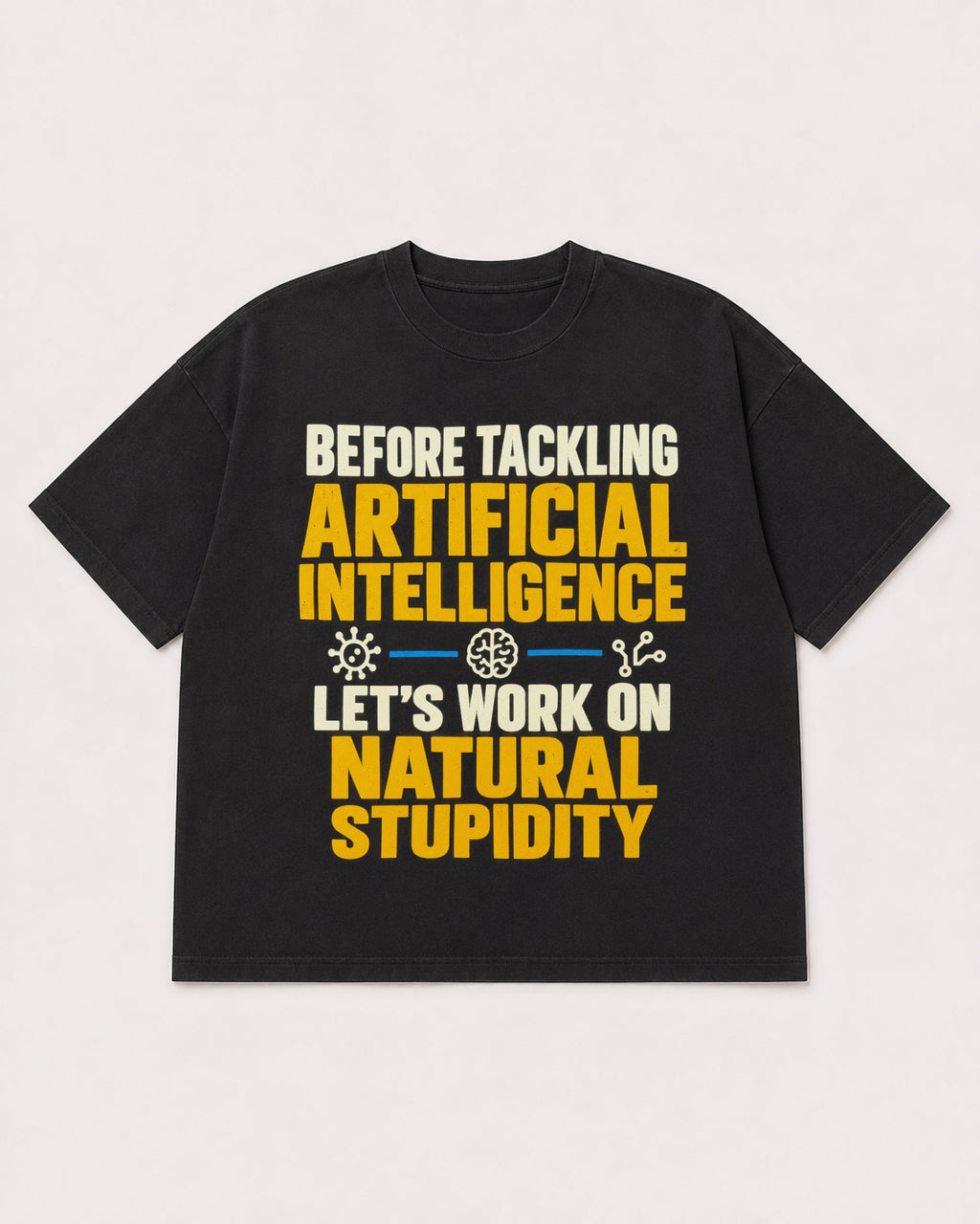 Mockup Boxy Heavyweight Tee Black product